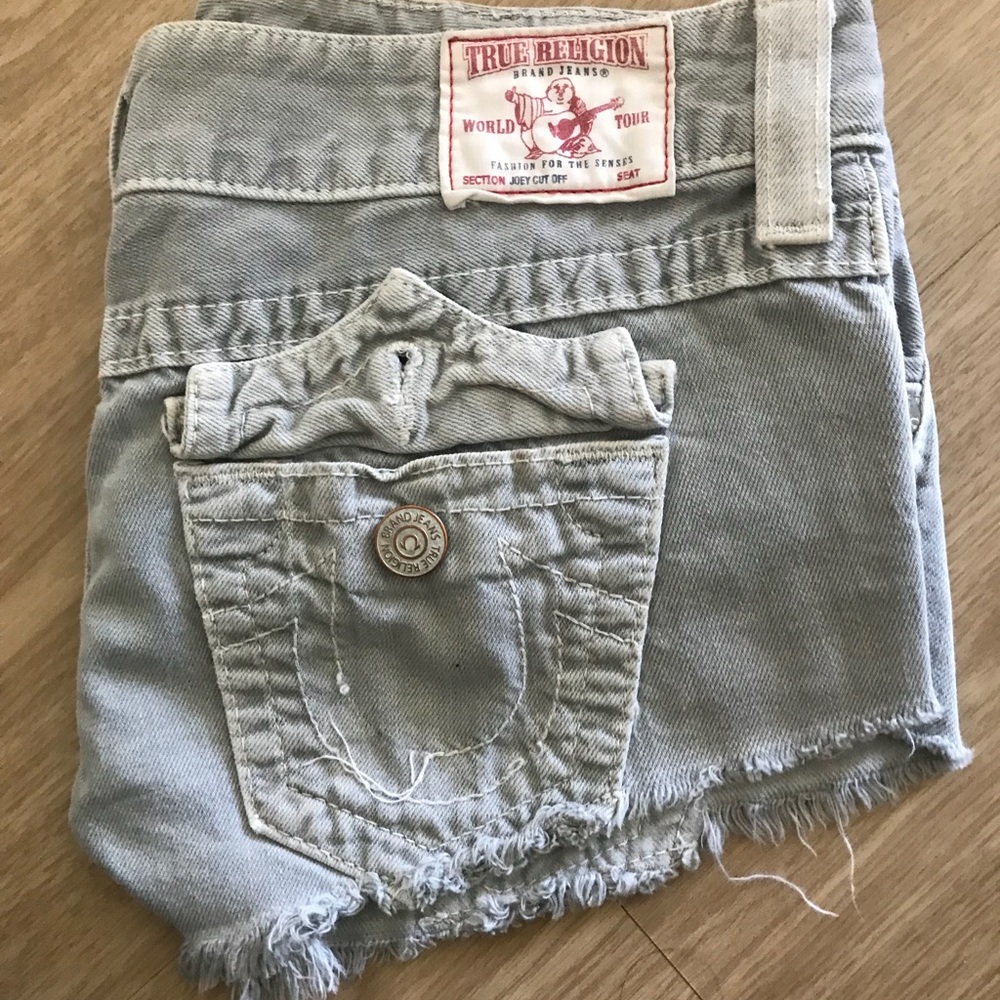 Joey cut off true religion short shorts